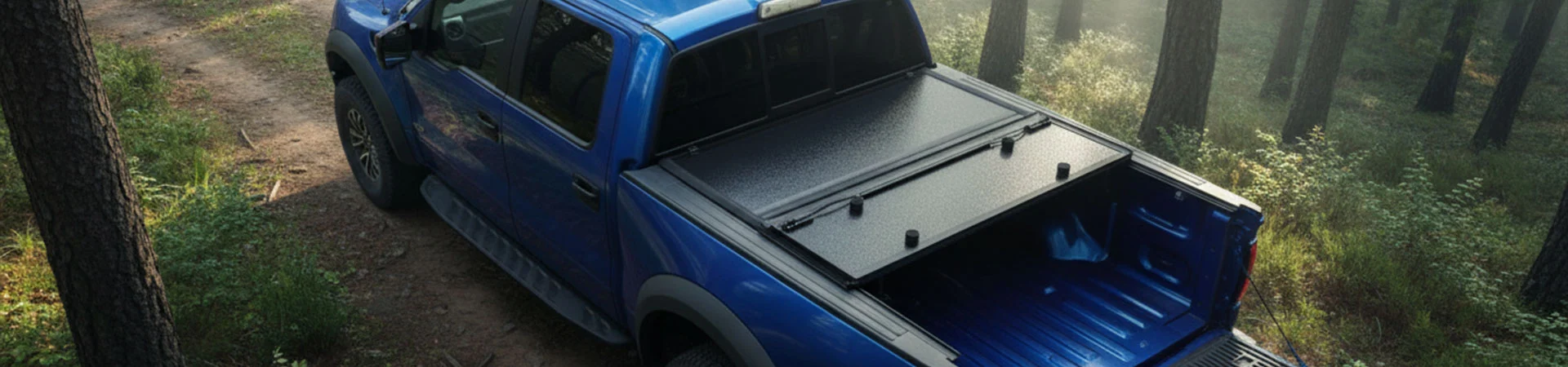 कमी प्रोफाइल हार्ड ट्राय-फोल्ड Tonneau कव्हर